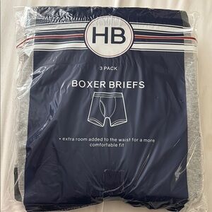 Casual Male Boxer Briefs 3-Pack - Gray and Black